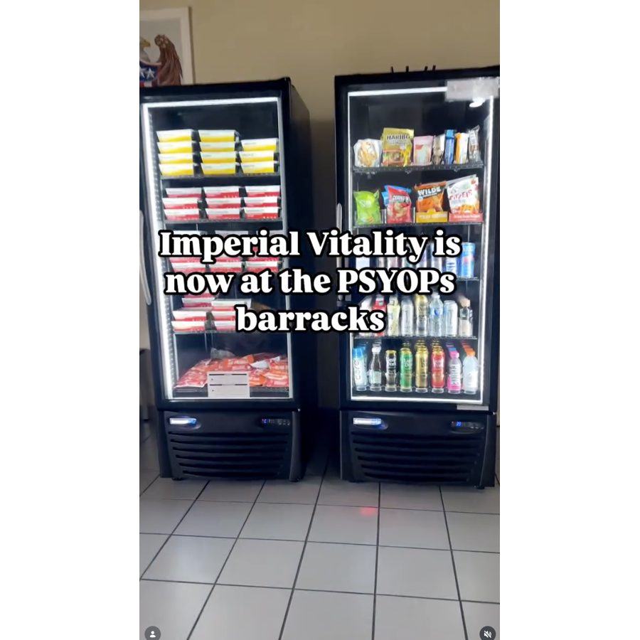 Imperial Vitality is now at the PSYOPs barracks post