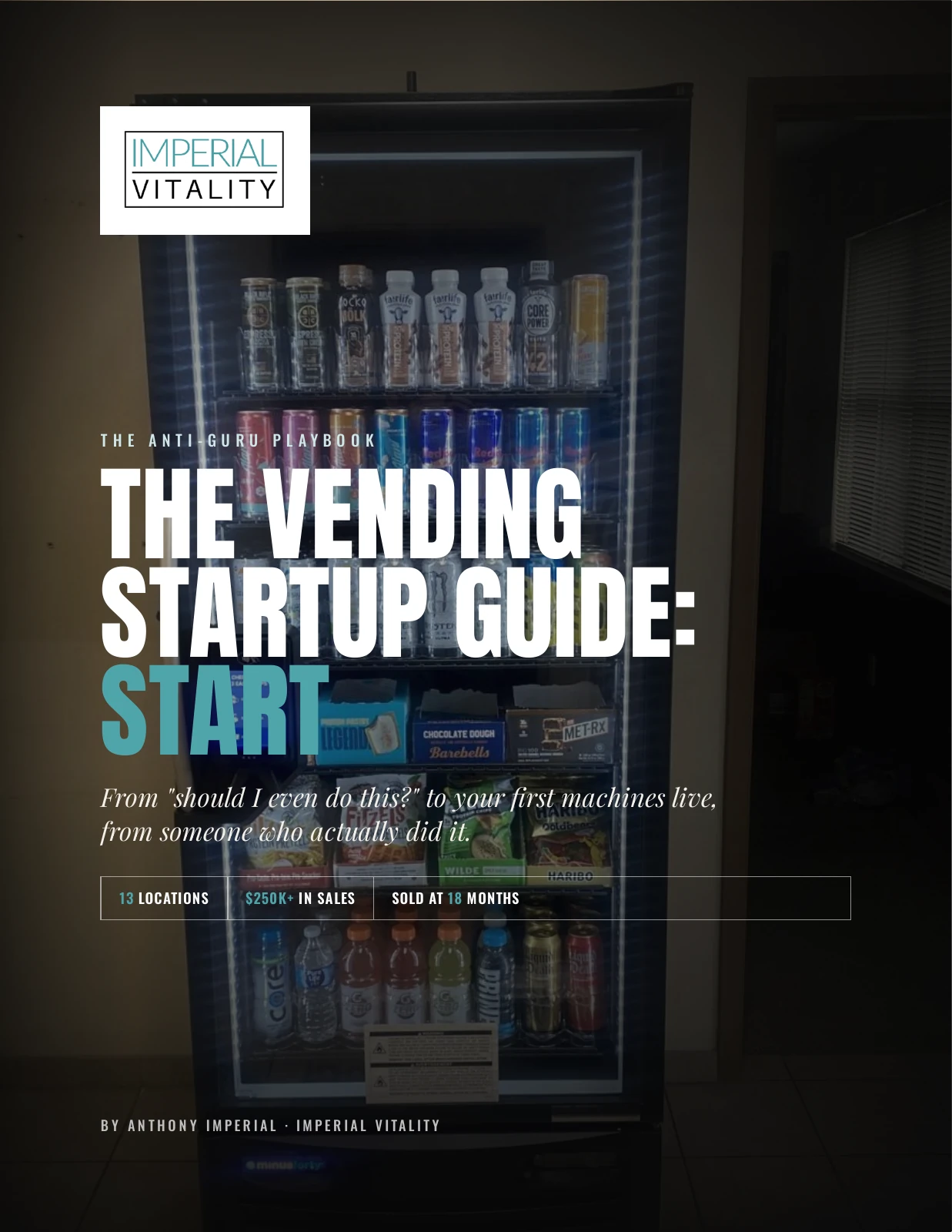 Cover of The Vending Startup Guide: START, by Anthony Imperial